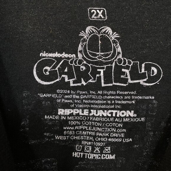 Nickelodeon Garfield H8 Munidaze World Tour T-Shirt 2XL - Picture 4 of 4
